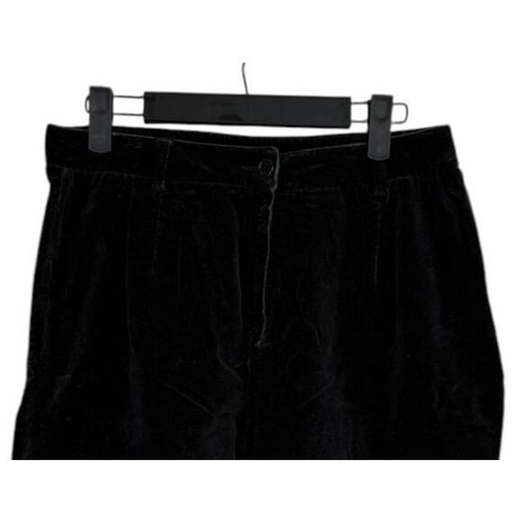 J. Crew Velvet Velour Straight Mini Skirt Belt Loops Pockets 8 Black #3276 - Picture 2 of 14